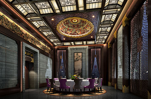 甘泉低调奢华的新中式酒店设计效果图
